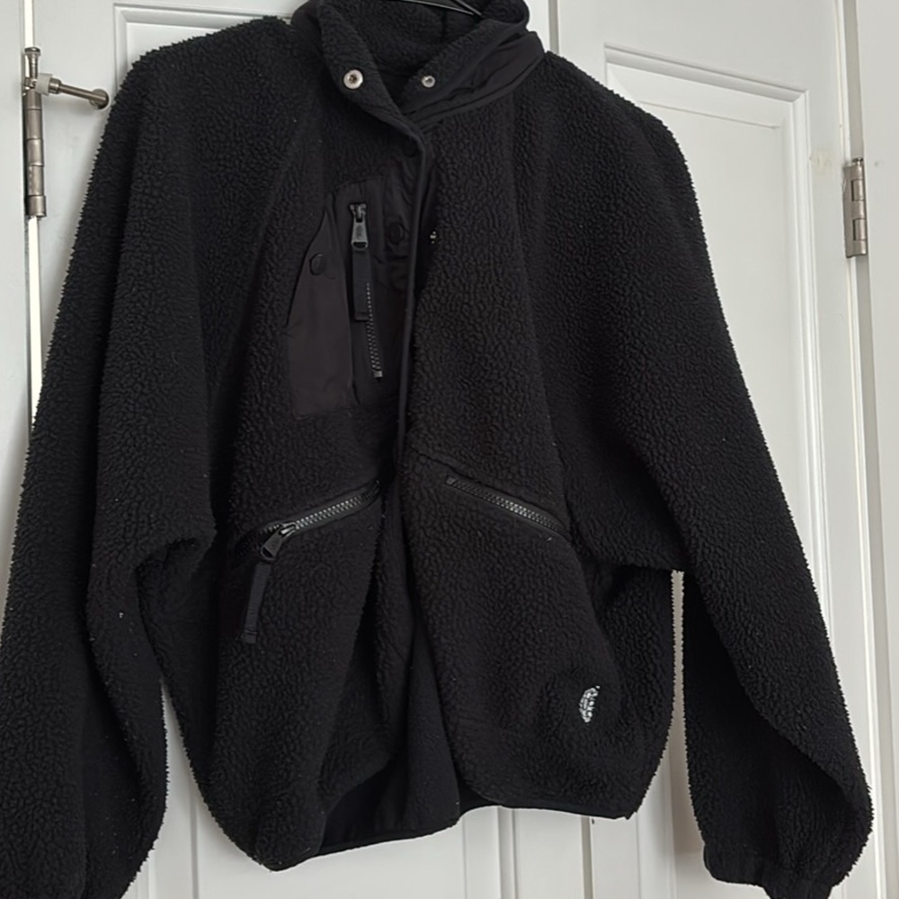 Free People Black Teddy Jacket